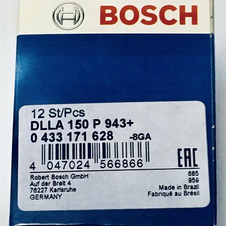 Распылитель DLLA150P943 MERCEDES 0433171628 bosch