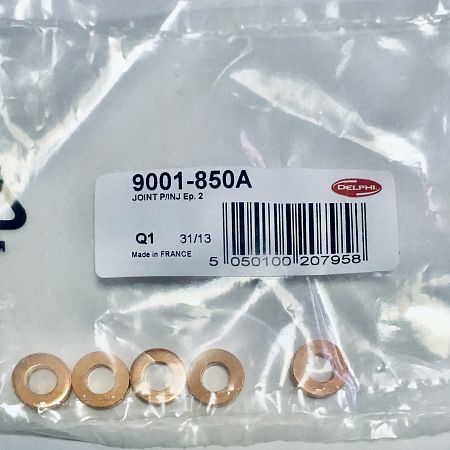 Шайба уплотнительная (комплект 5 штук) 9001-850A delphi