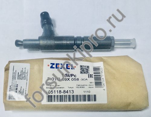 Форсунка BOBCAT/KUBOTA V2403MDI (6686056 / 1G924-53000) F01G09X058 bosch 
